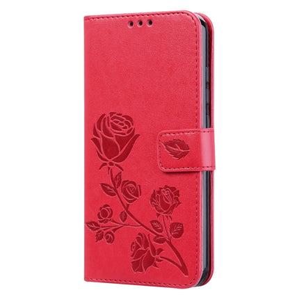 Rose Embossed Horizontal Flip PU Leather Case for Galaxy A10, with Holder & Card Slots & Wallet, For Xiaomi Redmi 8, For Xiaomi Redmi Note 8, For Xiaomi Redmi Note 8 Pro, For Galaxy A10s
