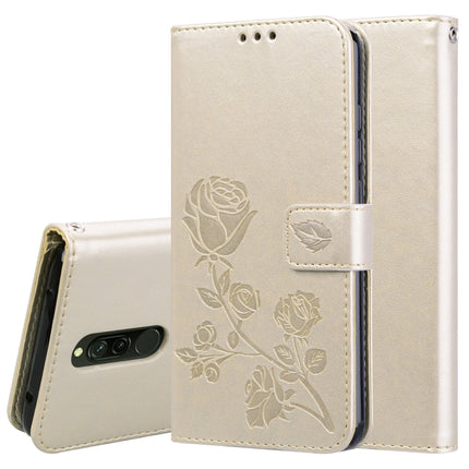 Rose Embossed Horizontal Flip PU Leather Case for Galaxy A10, with Holder & Card Slots & Wallet, For Xiaomi Redmi 8, For Xiaomi Redmi Note 8, For Xiaomi Redmi Note 8 Pro, For Galaxy A10s