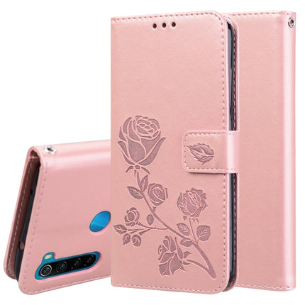 Rose Embossed Horizontal Flip PU Leather Case for Galaxy A10, with Holder & Card Slots & Wallet, For Xiaomi Redmi 8, For Xiaomi Redmi Note 8, For Xiaomi Redmi Note 8 Pro, For Galaxy A10s