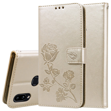 Rose Embossed Horizontal Flip PU Leather Case for Galaxy A10, with Holder & Card Slots & Wallet, For Xiaomi Redmi 8, For Xiaomi Redmi Note 8, For Xiaomi Redmi Note 8 Pro, For Galaxy A10s