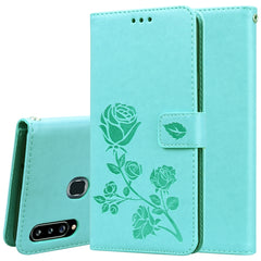 Rose Embossed Horizontal Flip PU Leather Case for Galaxy A10, with Holder & Card Slots & Wallet, For Galaxy A20s