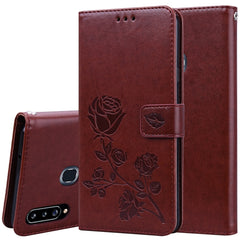 Rose Embossed Horizontal Flip PU Leather Case for Galaxy A10, with Holder & Card Slots & Wallet, For Galaxy A20s