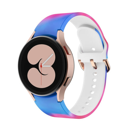 For Samsung Galaxy Watch4 / Watch4 Classic Silicone Printing Replacement Strap Watchband, Tie Dye, Rainbow, Color Skull, Grey Flowers, Sunflower, Cat Paw, Candy