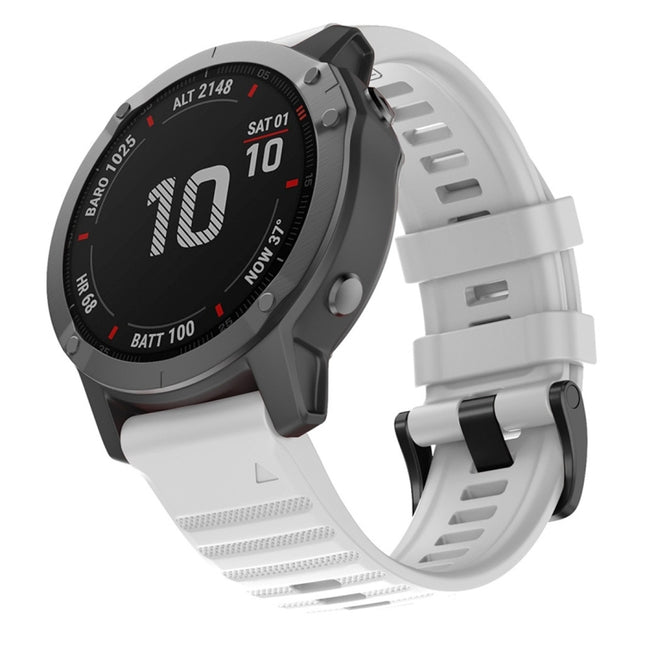 For Garmin Fenix 6X 26mm Silicone Smart Watch Replacement Strap Wristband
