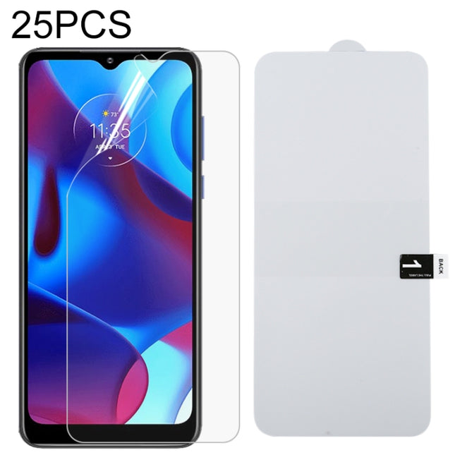 25 PCS Full Screen Protector Explosion-proof Hydrogel Film, For Motorola G Pure (25 PCS), For Nokia C20 Plus (25 PCS), For Motorola Moto E20 (25 PCS), For vivo Y33s / Y76s / T1x / Y76 5G (25 PCS), For vivo Y21 (25 PCS)                                  ...