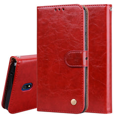 Business Style Oil Wax Texture Horizontal Flip Leather Case, with Holder & Card Slots & Wallet, For Xiaomi Redmi 8, For Xiaomi Redmi 8A, For Xiaomi Redmi Note 8, For Xiaomi Redmi Note 8 Pro, For Galaxy A10s