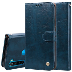 Business Style Oil Wax Texture Horizontal Flip Leather Case, with Holder & Card Slots & Wallet, For Xiaomi Redmi 8, For Xiaomi Redmi 8A, For Xiaomi Redmi Note 8, For Xiaomi Redmi Note 8 Pro, For Galaxy A10s