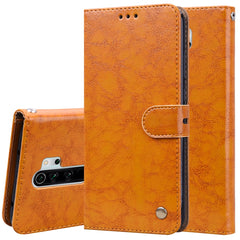 Business Style Oil Wax Texture Horizontal Flip Leather Case, with Holder & Card Slots & Wallet, For Xiaomi Redmi 8, For Xiaomi Redmi 8A, For Xiaomi Redmi Note 8, For Xiaomi Redmi Note 8 Pro, For Galaxy A10s