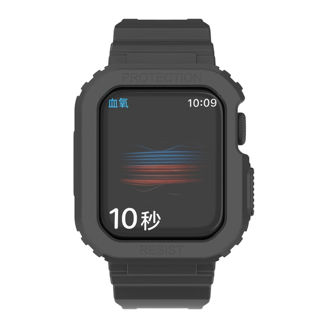 Glacier Transparent TPU Integrated Replacement Strap Watchband, For Apple Watch Series 7 45mm, For Apple Watch Series 7 41mm