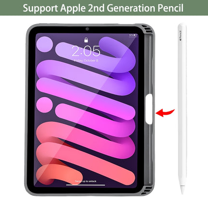 Funda de cuero con tapa horizontal para tableta Mutural Transformers Series con soporte y función de suspensión/activación, para iPad mini 6/mini 2024