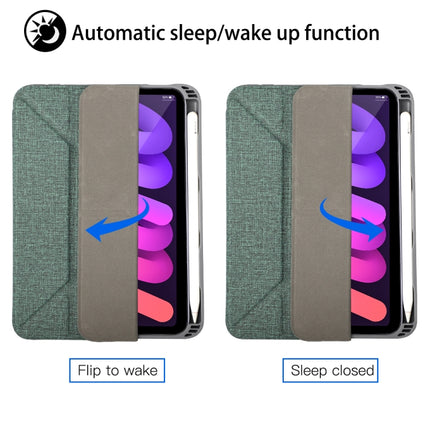 Funda de cuero con tapa horizontal para tableta Mutural Transformers Series con soporte y función de suspensión/activación, para iPad mini 6/mini 2024