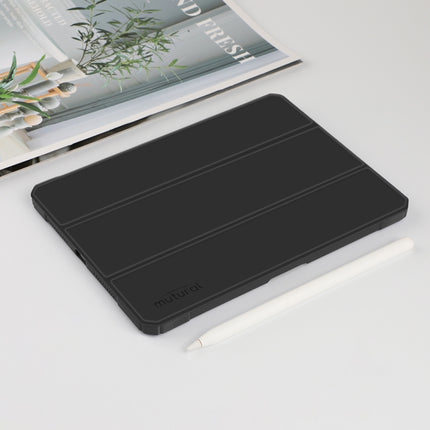 Funda de cuero con tapa horizontal para tableta de la serie Mutural Pinyue con soporte, ranura para lápiz y función de suspensión/activación, para iPad mini 6/mini 2024
