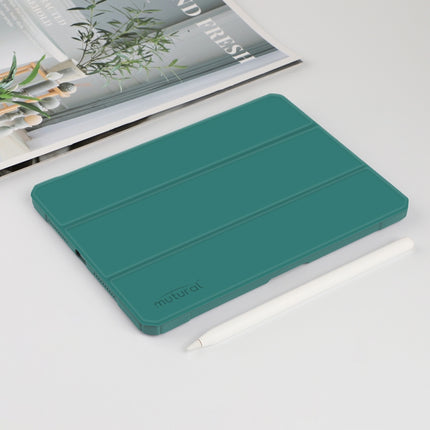 Funda de cuero con tapa horizontal para tableta de la serie Mutural Pinyue con soporte, ranura para lápiz y función de suspensión/activación, para iPad mini 6/mini 2024