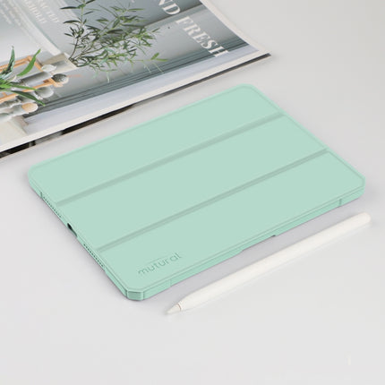 Funda de cuero con tapa horizontal para tableta de la serie Mutural Pinyue con soporte, ranura para lápiz y función de suspensión/activación, para iPad mini 6/mini 2024