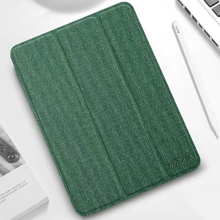 Funda de cuero con tapa horizontal para tableta con textura de patrón de tela de la serie Mutural YASHI, para iPad mini 6 / mini 2024, para iPad mini 6