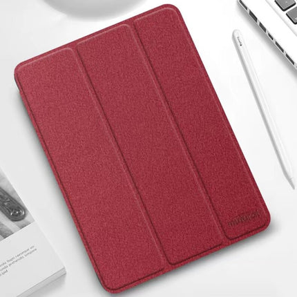 Funda de cuero con tapa horizontal para tableta con textura de patrón de tela de la serie Mutural YASHI, para iPad mini 6 / mini 2024, para iPad mini 6