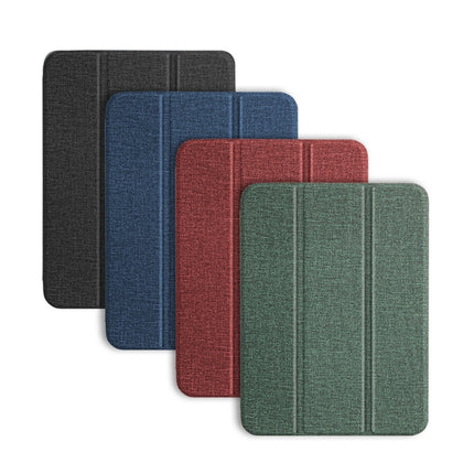 Funda de cuero con tapa horizontal para tableta con textura de patrón de tela de la serie Mutural YASHI, para iPad mini 6 / mini 2024, para iPad mini 6