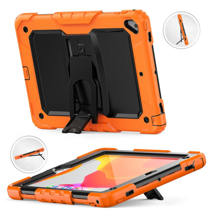 Funda protectora para tableta de silicona colorida a prueba de golpes y PC negra con soporte y correa para el hombro, para iPad 9.7 2018/2017, para Samsung Galaxy Tab A7 2020 T500