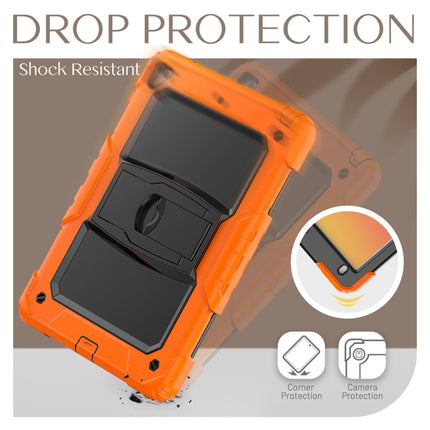 Funda protectora para tableta de silicona colorida a prueba de golpes y PC negra con soporte y correa para el hombro, para iPad 9.7 2018/2017, para Samsung Galaxy Tab A7 2020 T500