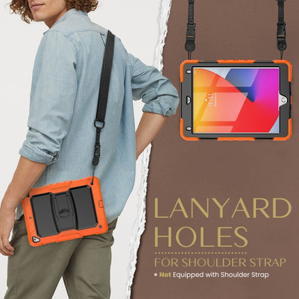 Funda protectora para tableta de silicona colorida a prueba de golpes y PC negra con soporte y correa para el hombro, para iPad 9.7 2018/2017, para Samsung Galaxy Tab A7 2020 T500