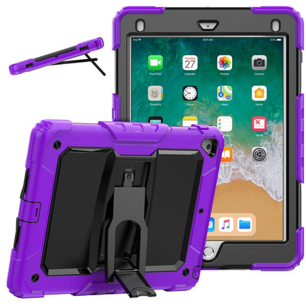 Funda protectora para tableta de silicona colorida a prueba de golpes y PC negra con soporte y correa para el hombro, para iPad 9.7 2018/2017, para Samsung Galaxy Tab A7 2020 T500