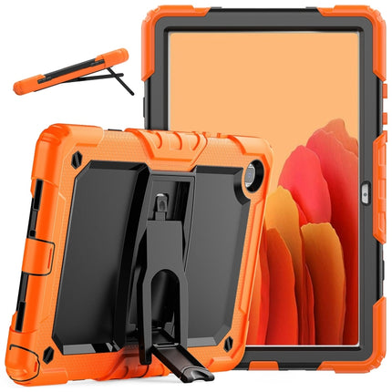 Funda protectora para tableta de silicona colorida a prueba de golpes y PC negra con soporte y correa para el hombro, para iPad 9.7 2018/2017, para Samsung Galaxy Tab A7 2020 T500