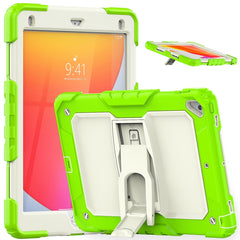 Shockproof Colorful Silicone + Beige PC Tablet Protective Case with Holder & Shoulder Strap, For iPad 9.7 2018 / 2017, For Samsung Galaxy Tab A7 2020 T500