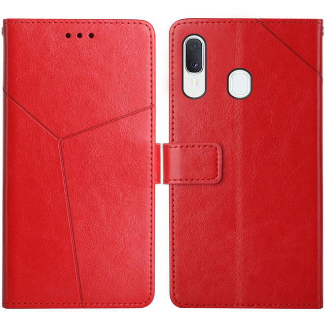 Y Stitching Horizontal Flip Leather Case with Holder & Card Slots & Wallet & Photo Frame, For Samsung Galaxy A20e, For Samsung Galaxy A20s, For Samsung Galaxy A21, For Samsung Galaxy A21s EU Version