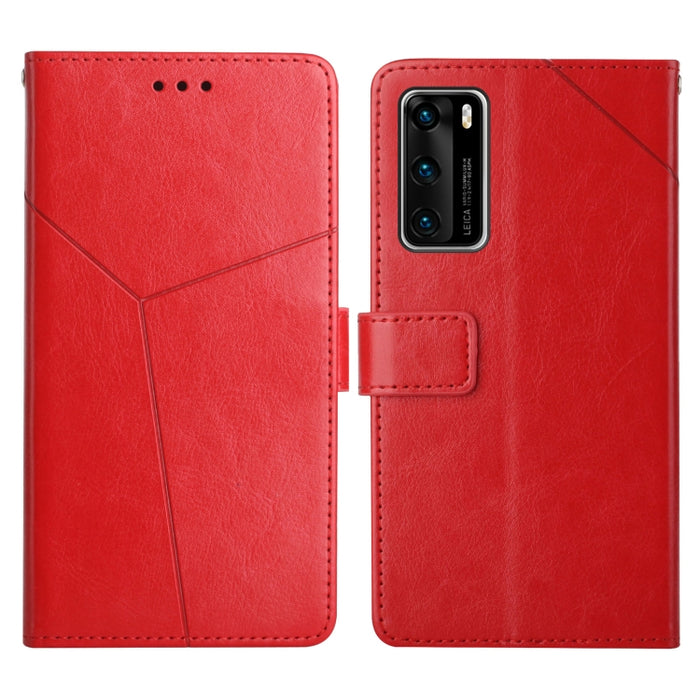 Y Stitching Horizontal Flip Leather Phone Case with Holder & Card Slots & Wallet & Photo Frame, For Huawei P40, For Huawei P40 Lite, For Huawei P40 Lite 5G, For Huawei P40 Pro