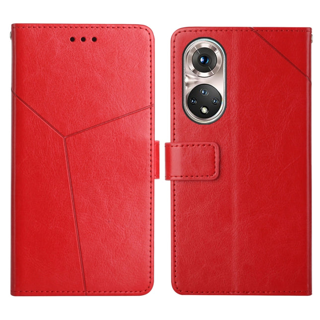 Y Stitching Horizontal Flip Leather Phone Case with Holder & Card Slots & Wallet & Photo Frame, For Huawei P50, For Huawei P50 Pro