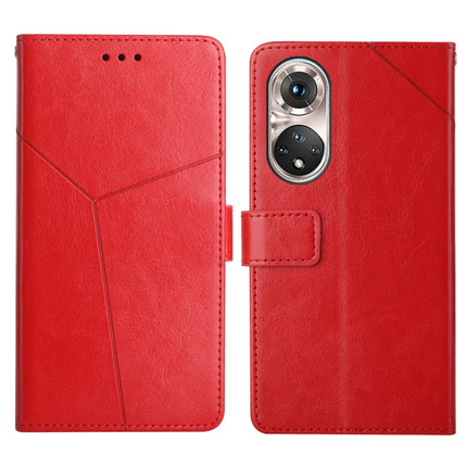 Y Stitching Horizontal Flip Leather Phone Case with Holder & Card Slots & Wallet & Photo Frame, For Huawei P50, For Huawei P50 Pro