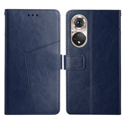 Y Stitching Horizontal Flip Leather Phone Case with Holder & Card Slots & Wallet & Photo Frame, For Huawei P50, For Huawei P50 Pro