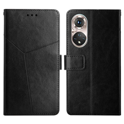 Y Stitching Horizontal Flip Leather Phone Case with Holder & Card Slots & Wallet & Photo Frame, For Huawei P50, For Huawei P50 Pro