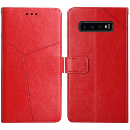 Y Stitching Horizontal Flip Leather Case with Holder & Card Slots & Wallet & Photo Frame, For Samsung Galaxy S9, For Samsung Galaxy S9+, For Samsung Galaxy S10, For Samsung Galaxy S10+