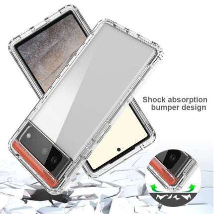 High Transparency Two-color Gradient PC + TPU Phone Protective Case, For Google Pixel 6, For Google Pixel 5, For Google Pixel 6 Pro