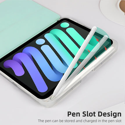 Shell Texture Dual-Fold Smart Leather Tablet Case, For iPad mini 6 / mini 2024