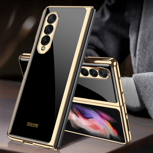 GKK Electroplating Painted Tempered Glass Phone Case, For Samsung Galaxy Z Fold3 5G