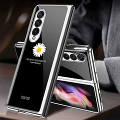 GKK Electroplating Painted Tempered Glass Phone Case, For Samsung Galaxy Z Fold3 5G