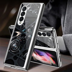 GKK Electroplating Painted Tempered Glass Phone Case, For Samsung Galaxy Z Fold3 5G