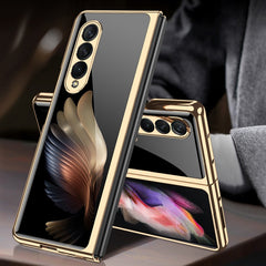 GKK Electroplating Painted Tempered Glass Phone Case, For Samsung Galaxy Z Fold3 5G