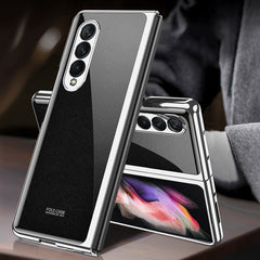 GKK Electroplating Painted Tempered Glass Phone Case, For Samsung Galaxy Z Fold3 5G