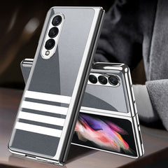 GKK Electroplating Painted Tempered Glass Phone Case, For Samsung Galaxy Z Fold3 5G