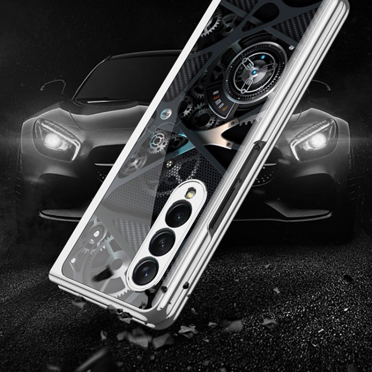 GKK Galvanisch lackierte Telefonhülle aus gehärtetem Glas für Samsung Galaxy Z Fold3 5G