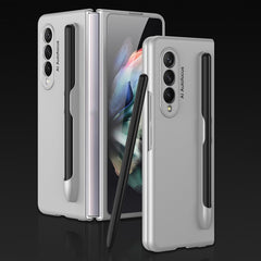 GKK Ultra-thin Full Coverage Phone Flip Case with Pen Slot, For Samsung Galaxy Z Fold3 5G