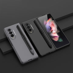 GKK Ultra-thin Full Coverage Phone Flip Case with Pen Slot, For Samsung Galaxy Z Fold3 5G