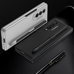 GKK Ultra-thin Full Coverage Phone Flip Case with Pen Slot, For Samsung Galaxy Z Fold3 5G