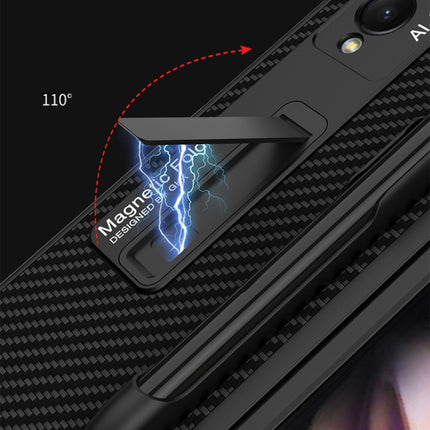 GKK Ultra-thin PC + PU Phone Flip Case with Holder & Pen Slot, For Samsung Galaxy Z Fold3 5G