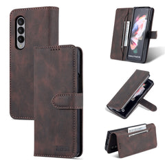 AZNS Dream II Skin Feel PU+TPU Horizontal Flip PU-Telefonhülle, für Samsung Galaxy Z Flip3 5G, für Samsung Galaxy Z Fold3 5G