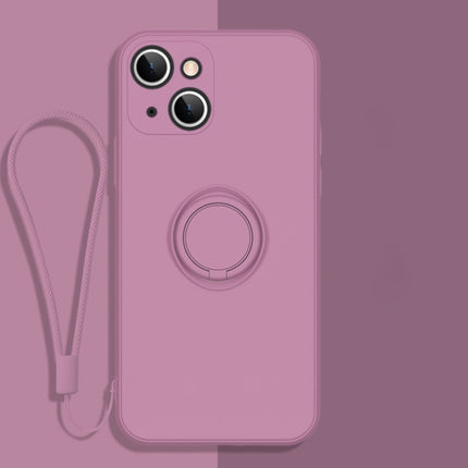 Funda protectora de silicona líquida con todo incluido para teléfono con soporte para anillo y cordón, para iPhone 13 Pro, para iPhone 13 Pro Max