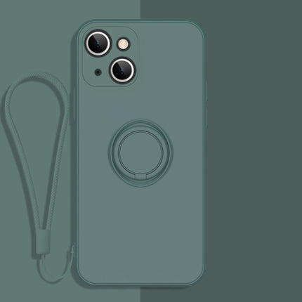 Funda protectora de silicona líquida con todo incluido para teléfono con soporte para anillo y cordón, para iPhone 13 Pro, para iPhone 13 Pro Max